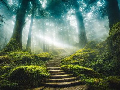 Treppe im Wald