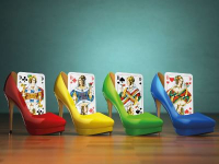 Highheels mit Spielkarten - Autor DBV