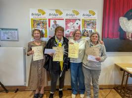 Damenturnier: Sibylle Bauer, Gerlinde Lehmann, Dirgis Czepluch, Dagmar Paul