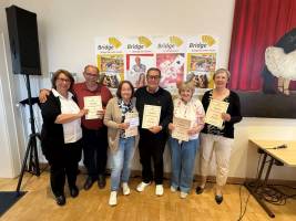 Eröffnungsturnier: Martina Dolinsek-Achilles, Stefan Achilles, Christine Badorff, Thomas Jacobs, Brigitte Langer, Gabriele Schneider