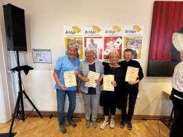 Kaskadenturnier Klasse C: Dr. Andreas Zoschke, Frauke Zoschke, Ursula Fischer, Martina Pauls