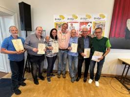 Mini-Teamturnier: Ton Bellekom, Ralf Speckmann, Dr. Yasmin Basegmez, Dr. Ulf Tormin, Björn Janson, Ralf Teichmann, Matthias Laukenmann