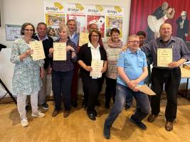 Team Klasse B: Birgit Höger, Holger Schädlich, Kirsten Schicke, Wolfgang Müller, Stefan Achilles, Martina Dolinsek-Achilles, Susanne Rademann, Eckhard Renken, Nicole Kock, Holger Renken