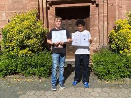 Platz 3 bei den Schülermeisterschaften: Lennian Masch und Maleo Roos