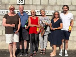 Karlsruhe: 2. Platz: Christiane Krakat – Thomas Richter | 1. Platz: Charlotte Nagel – Felicitas Mohn | 3. Platz: Elke Birkel - David Birkel